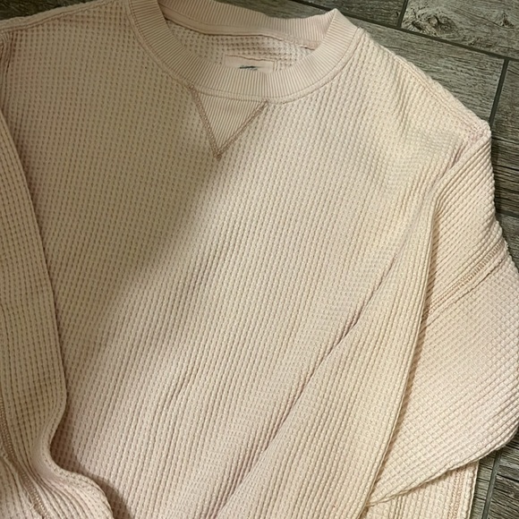 Aerie waffle top crewneck - Picture 2 of 2